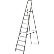 Стремянка ст. с ал.ступенями Новая Высота NV1130 1х10 ширина 80мм