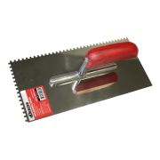 Гладилка DERZHI 280*130мм с зубьями 4*4мм нерж 188024