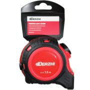 Рулетка DERZHI 7,5мх25мм с фикс.каучук 8425-075