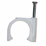 Скоба для кабеля 10мм круглая Derzhi 100шт 358-010