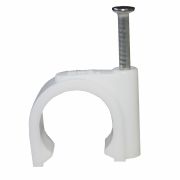 Скоба для кабеля 8мм круглая Derzhi 100шт 358-008