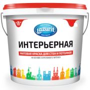 Краска Интерьерная для стен и пот LAZURIT 7кг