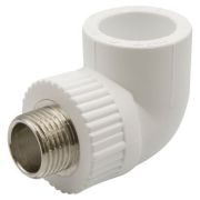 Уголок 25х1/2 нар. резьба LAMMIN Белый