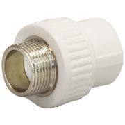 Муфта 25х3/4 нар. резьба LAMMIN Белая