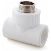 Тройник 32х1 нар. резьба пропилен LAMMIN Белый