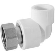 Уголок 25х3/4 с накидной гайкой LAMMIN Белый