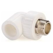 Уголок 25х3/4 нар. резьба LAMMIN Белый