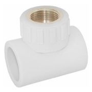 Тройник 32х1 вн. резьба пропилен LAMMIN Белый