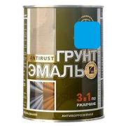 Грунт-эмаль по ржавчине 0,9кг голубая Радуга