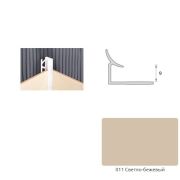 Уголок внутренний 10мм Светлый бежевый