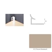 Уголок внутренний 10мм Темный бежевый