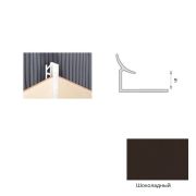 Уголок внутренний 10мм Шоколадный