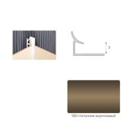 Уголок внутренний 8мм Металлик коричневый