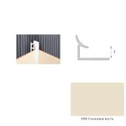 Уголок внутренний 8мм Слоновая кость