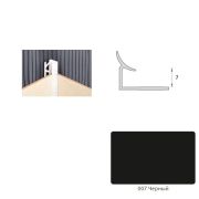 Уголок внутренний 8мм Черный