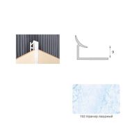 Уголок внутренний 10мм Мрамор лазурный