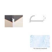 Уголок наружный 8мм Мрамор лазурный