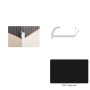 Уголок наружный 8мм Черный