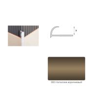 Уголок наружный 10мм Металлик коричневый