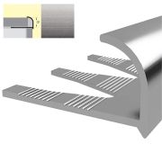 Угол РП-АКП-12 (гибкий) 2,7м анод. серебро матовый