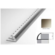 Угол РП-АКП-12 (гибкий) 2,7м анод. шампань глянец