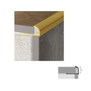 Угол РП-АКП-10 (гибкий) 2,7м анодир золото матовый