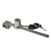 Замок реечный д/стекл. дверей (140) хром