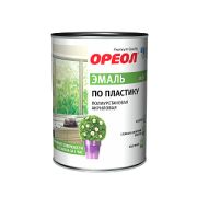 Эмаль Ореол по пластику п/у полуматовая 0,9кг