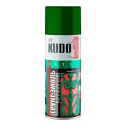 Аэрозоль КУДО грунт-эмаль по ржавчине зеленая RAL 6002 520мл