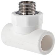 Тройник 25х3/4 нар резьба пропилен Валтек