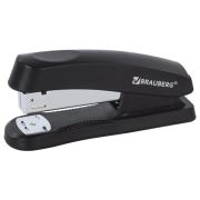 Степлер №24/6 BRAUBERG Standard+ до 30л черный 228608