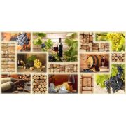 Панель ПВХ Граненый Прямоугольник Винный погребок (955*480)