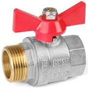 Вентиль шар. VALTEC бабочка 25 г/ш