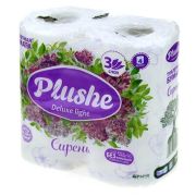 Бумага туалетная Plushe Deluxe ЛАЙТ 3-х слой сирень