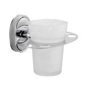 Держатель д/зубных щеток со стек стаканом А6020-1