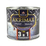Грунт-эмаль 3в1 мат. AXRIMAX-PREMIUM серая 6кг