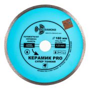 Диск ал.спл.суп.тонкий кер. PRO 180х6 Trio Diamond 370182