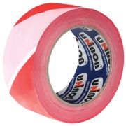 Лента сигнальная UNIBOB 70*150м красно-белая К45247
