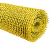 Сетка-рабица 15*15 пластм.(20м) желтая