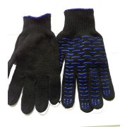 Перчатки ДГ 5Н ПВХ ВОЛНА черный стандарт 7,5кл