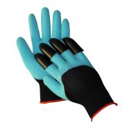 Перчатки BOXER BXR210C садовые из полиэстера покрытые латексом с когтями