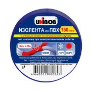 Изолента 19ммх20м синяя UNIBOB К59493
