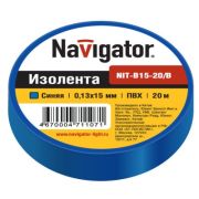 Изолента ПВХ 15мм*20м синяя NAVIGATOR