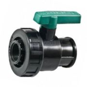 Кран шаровый ПНД внутр/внутр 1 1/4х1 1/4 Poelsan