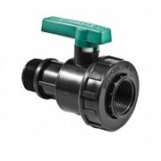 Кран шаровый ПНД внутр/внутр 1*1/4х1 Poelsan