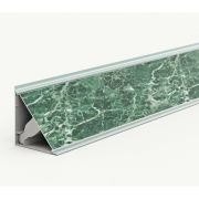 Плинтус для столешницы ИДЕАЛ Мрамор зеленый 3м