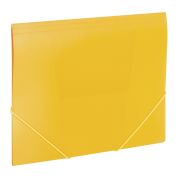 Папка на резинках BRAUBERG Office желтая до 300л 228082
