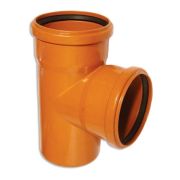 Тройник 100/100/90 прям ОРАНЖЕВЫЙ
