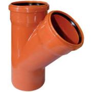 Тройник 160/160/45 кос ОРАНЖЕВЫЙ