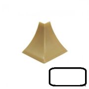 Угол к плинтусу д/столешницы Идеал Белый наружн.